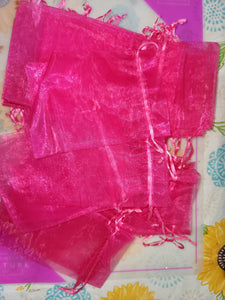 Sheer 3x4 drawstring bags