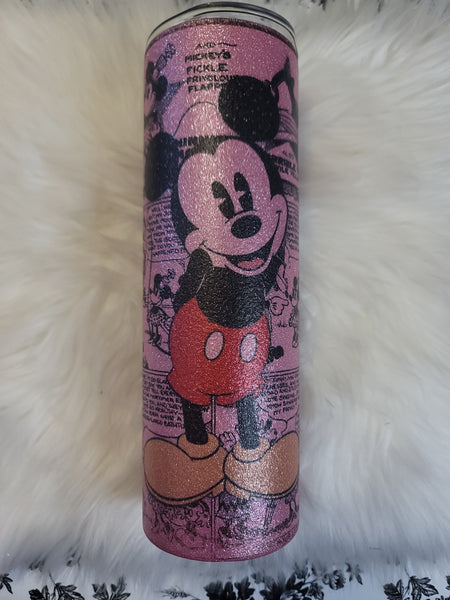 30oz Pink Glitter Sublimation