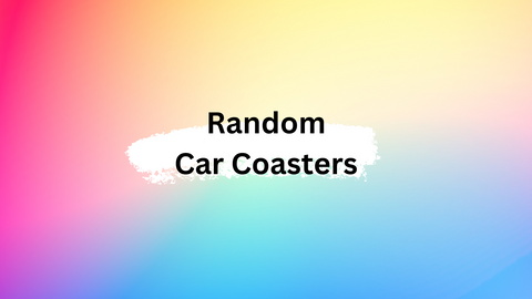 Car Coasters Random Designs