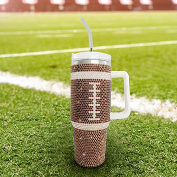 40oz Bedazzled Football │ Ready to Ship