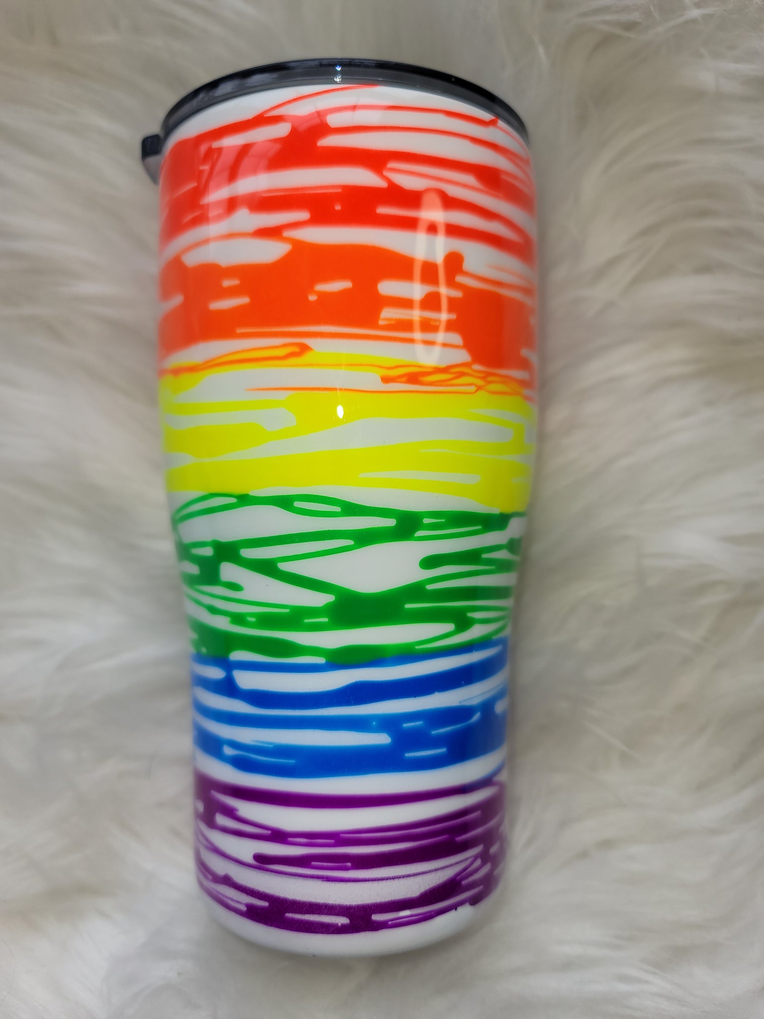 Neon Stripes 20oz Tumbler │Ready to Ship