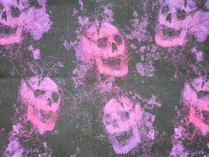 Purple Skulls Fabric